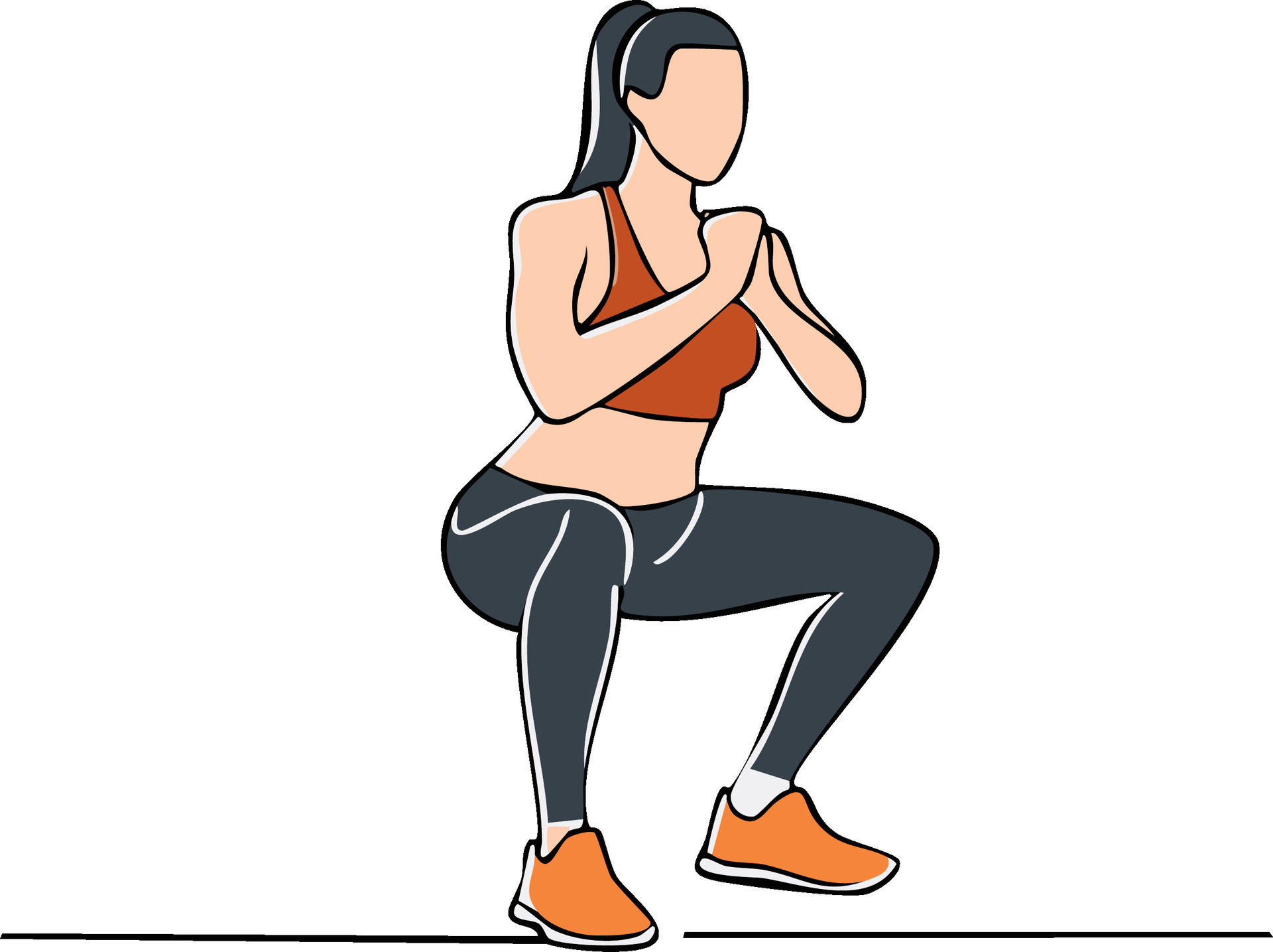 Beginner squat variation